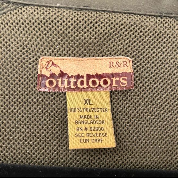 R&R Outdoors Army Green Utility Fishing Vest Size XL - Picture 2 of 12